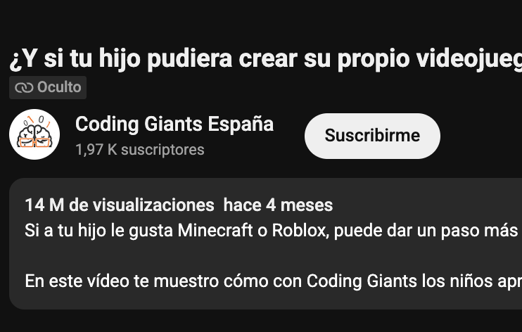 14 millones de visualizaciones en los primeros 4 meses del anuncio.