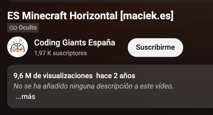 El formato horizontal: 9,6 millones de visualizaciones.