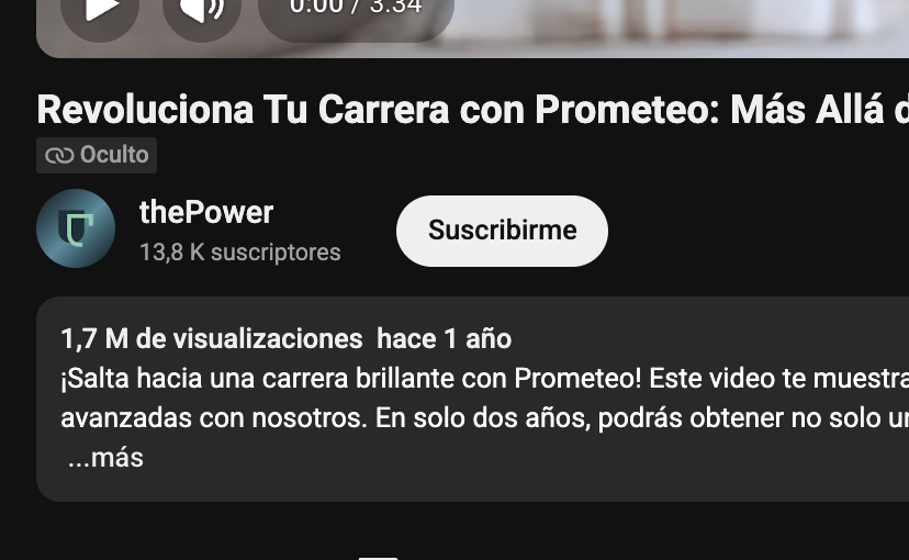 1,7 millones de visualizaciones del primer anuncio.